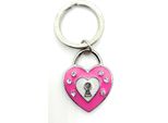 Onwomania Portachiavi Cuore Fine Amore Ciondolo In Metallo Rosa Charm