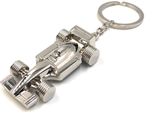 Onwomania Portachiavi Auto Da Corsa F1 Argento Metallo Ciondolo Fascino