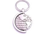 Onwomania Globo Terra Globo Portachiavi Portachiavi Argento Metallo