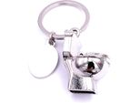 Onwomania Toilet Toilet Portachiavi Portachiavi In Metallo Argento