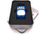 Onwomania Gufo Uccello In Blu Chiavetta Usb In Confezione Regalo In Alluminio 16 Gb Usb 2.0