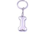 Onwomania Osso Di Cane Osso Portachiavi Portachiavi In Metallo Argento