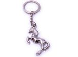 Onwomania Cavallo Equitazione Salto Equitazione Portachiavi Portachiavi Metallo Argento
