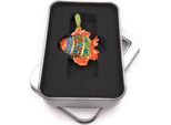 Onwomania, Chiavetta Usb Con Pesce Acquario In Metallo E Confezione Regalo In Alluminio 64 Gb Usb 2.0