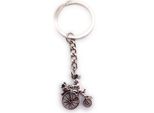 Onwomania Portachiavi Portachiavi In Metallo Argento Coniglietto Con Cestino Bicicletta Coniglietto Di Pasqua Carino