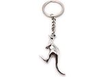 Onwomania Portachiavi Portachiavi In Metallo Argento Canguro Pouch Animale Australia Ciondolo