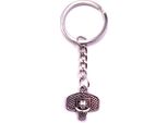 Onwomania Portachiavi Portachiavi In Metallo Argento Basket Con Palla Sport