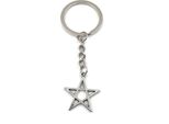 Portachiavi Onwomania - "Pentagramma Con Simbolo Della Stella"" - Portafortuna In Metallo Ideale Come Regalo, Ad Esempio Per La Migliore Amica O La Mamma"