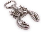 Onwomania Anello Chiave Apribottiglie Corona Sughero Scorpione Argento Ciondolo Portachiavi