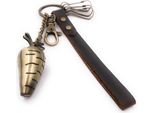 Onwomania Portachiavi Carota Carota Carota Bronzo Ciondolo Portachiavi In Pelle