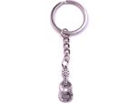Onwomania Portachiavi Portachiavi Argento Metallo Chitarra Acustica Strumento