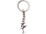 Onwomania Portachiavi Portachiavi In Metallo Argento 2 Defline Salto Pesce Mare