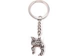Onwomania Portachiavi Portachiavi In Metallo Argento Cammello Dromedario Con Coperta Animale Del Deserto