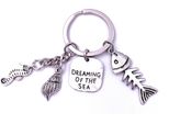 Onwomania Sogno Del Mare Pesce Cavalluccio Marino Portachiavi Portachiavi In Metallo Argento