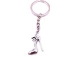 Onwomania Portachiavi Portachiavi Argento Metallo Alto Tacco Scarpa Ballerina Pompe Piccolo