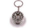 Onwomania Portachiavi Cerchio Auto Pneumatico Tuning Argento Ciondolo Portachiavi
