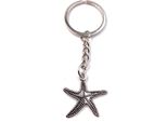 Onwomania Portachiavi Portachiavi In Metallo Argento Ciondolo Stella Marina Animale Oceano