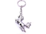 Onwomania Cavallo Equitazione Salto Con Criniera Portachiavi Portachiavi Argento Metallo