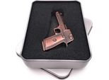 Onwomania Pistola Cromata Chiavetta Usb In Confezione Regalo Di Alluminio 16 Gb Usb 2.0