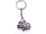 Onwomania Auto Maggiolino Portachiavi Portachiavi Argento Metallo
