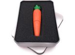Onwomania Carrot Vegetable Food Chiavetta Usb In Confezione Regalo In Alluminio 128 Gb Usb 3.0