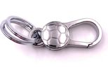 Onwomania Portachiavi Pallone Da Calcio Moschettone Argento Ciondolo Portachiavi