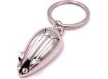 Onwomania Portachiavi Mouse Con Pietre Occhi Strass Argento Ciondolo Portachiavi