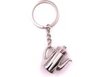 Onwomania Anello Chiave Caraffa Teiera Caffettiera Argento Ciondolo Portachiavi