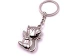 Onwomania Portachiavi Mouse Con Dado Cibo Argento Ciondolo Portachiavi