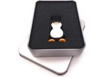 Onwomania Pinguino In Piedi Animale Artico Chiave Usb In Confezione Regalo In Alluminio 64 Gb Usb 2.0