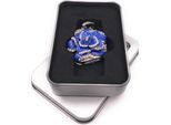 Onwomania Rose Flower Of Love Blue Chiavetta Usb In Confezione Regalo In Alluminio 32 Gb Usb 2.0