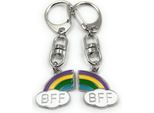 Portachiavi Onwomania - Arcobaleno Dell'amicizia Bff - Portafortuna Ideale Come Regalo