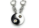 Portachiavi Onwomania - Fiore Ying Yang - Portafortuna Ideale Come Regalo