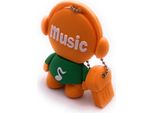 Onwomania Music Man Figura Arancione Divertente Chiavetta Usb 16 Gb Usb 2.0