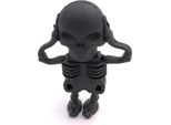 Onlineworld2013 Scheletro Figura Teschio Nero Divertente Chiavetta Usb 64 Gb Usb 3.0