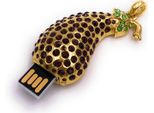 Onwomania Melanzana Vegetale Dorata Divertente Chiavetta Usb 8 Gb Usb 2.0
