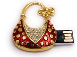 Onwomania Borsetta In Metallo Rosso Oro Divertente Chiavetta Usb 16 Gb Usb 2.0