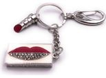 Onwomania Kiss Mouth Argento Metallo Divertente Chiavetta Usb 64 Gb Usb 2.0