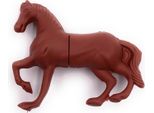 Onlineworld2013 Cavallo Stallone Mare Puledro Animale Marrone Divertente Chiavetta Usb 64 Gb Usb 3.0