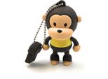 Onlineworld2013 Scimmia Con Camicia Gialla In Piedi Divertente Chiavetta Usb 64 Gb Usb 3.0
