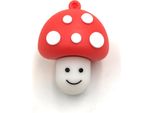 Onlineworld2013 Fungo Portafortuna Rospo Con Faccia Rossa Divertente Chiavetta Usb 128 Gb Usb 3.0