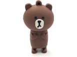 Onlineworld2013 Grizzly Bear Brown Bear Funny Usb Stick 128 Gb Usb 3.0
