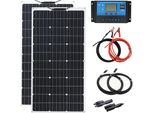 Set Di Pannelli Solari, Pannelli Flessibili Da 200 W, Compatibilità Con Batterie Da 12 V, Kit Da 200 W