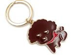 Onwomania Cane Animale Domestico Marrone Portachiavi In Metallo Portafortuna In Confezione Regalo In Alluminio, Ideale Come Regalo