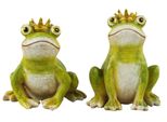 Adorabile Set Di 2 Re Delle Rane - Altezza Circa 9,5 Cm