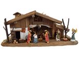 Bellissima Culla Natalizia KöNigstein Con Set Di Figure Da 11 Pezzi K 111, Dimensioni Della Culla: Circa 33 X 11 X 13,5 Cm