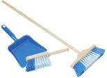 Toys Pure 15349 Paletta, Spazzola E Scopa Per Bambini, Blu, 3 Pezzi (1 Set)
