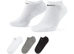 Nike Everyday Cushioned NO-SHOW (3 Paia) Bianco Xl