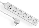 Cavo Di Prolunga Con Messa A Terra, 6 Prese, Bianco, 3 M, Omy 3X1, Elgotech EPS-603