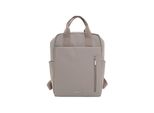 Rucksack TAMARIS Rucksack TAS Cher, Gr. B/H/T: 28cm x 38cm x 14cm, beige (taupe 900), Polyester, Rucksäcke